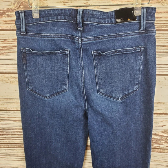 Paige Womens Size 31 Claudine Promenade/Dark Wash Ankle Flare Bootcut Jeans #233 - Picture 7 of 11